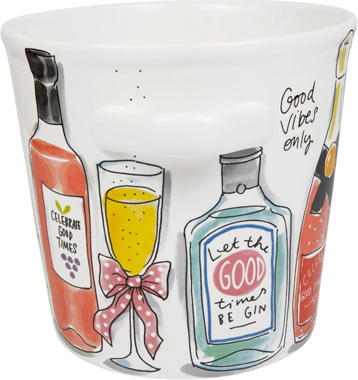 Blond Amsterdam Champagnerkühler Cheers to You, 20x18cm Prost auf Dich, Prost auf Dich