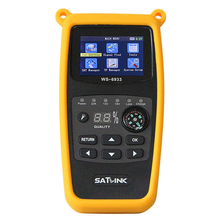Satlink WS-6933 Camping Satfinder HD DVB-S + DVB-S2 8PSK SAT Messgerät EU Single, Single