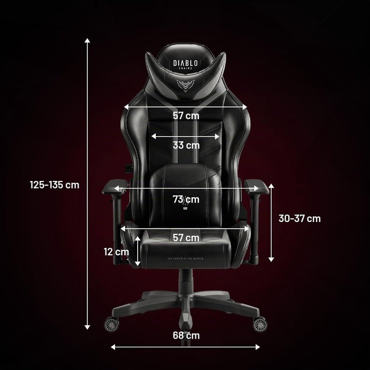 Diablo X-Ray Gaming Stuhl Bürostuhl Gamer Chair Schreibtischstuhl 4D Armlehnen Ergonomisches Design