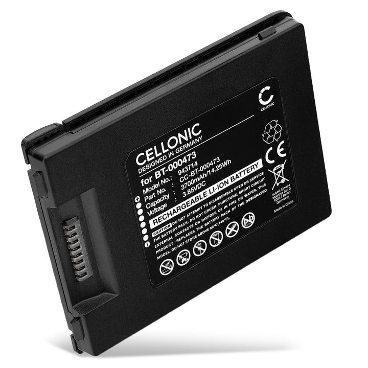 CELLONIC, Barcode-Scanner Akku kompatibel mit BT-000473, Zebra TC22, TC27 (3700mAh, 3.85V)