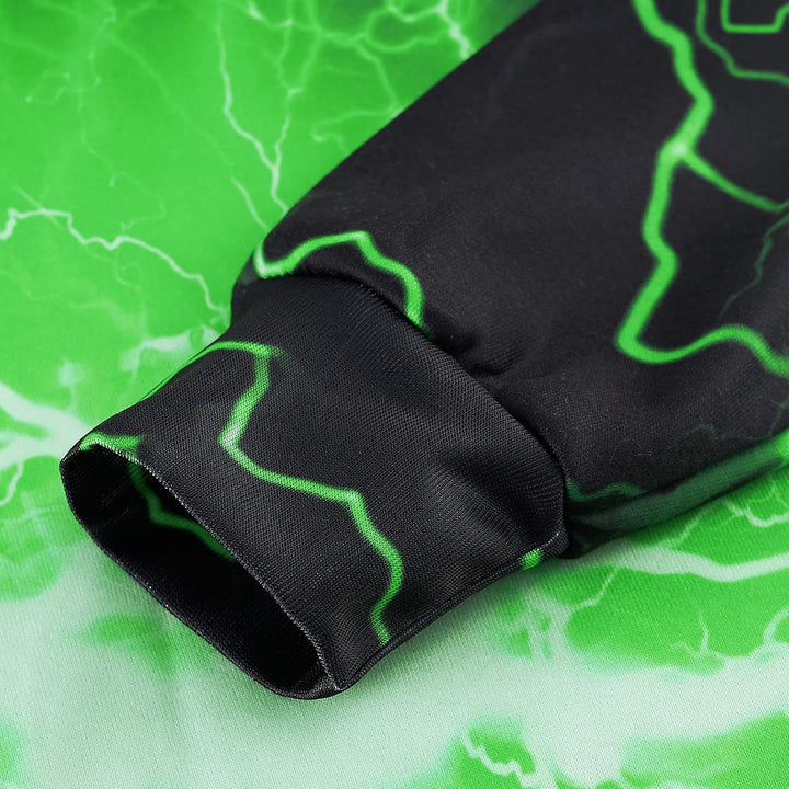 AIDEAONE Jungen Mädchen 3D Hoodie Kapuzenpullover Sweatshirt Mit Kapuze Schwarz C23 11-14 Jahre, Sch
