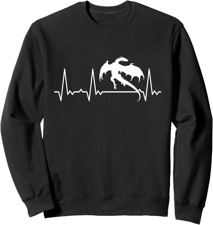 Herzschlag Drache Sweatshirt