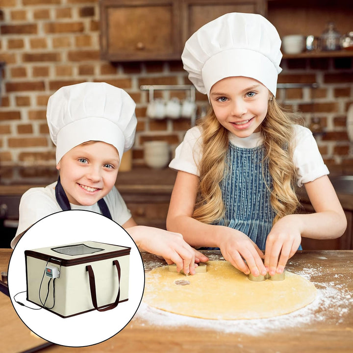 Brot Gärbox Sauerteig, Faltbare Teiggärbox Brot Gärschrank Einstellbare Temperatur und Timer Tempera