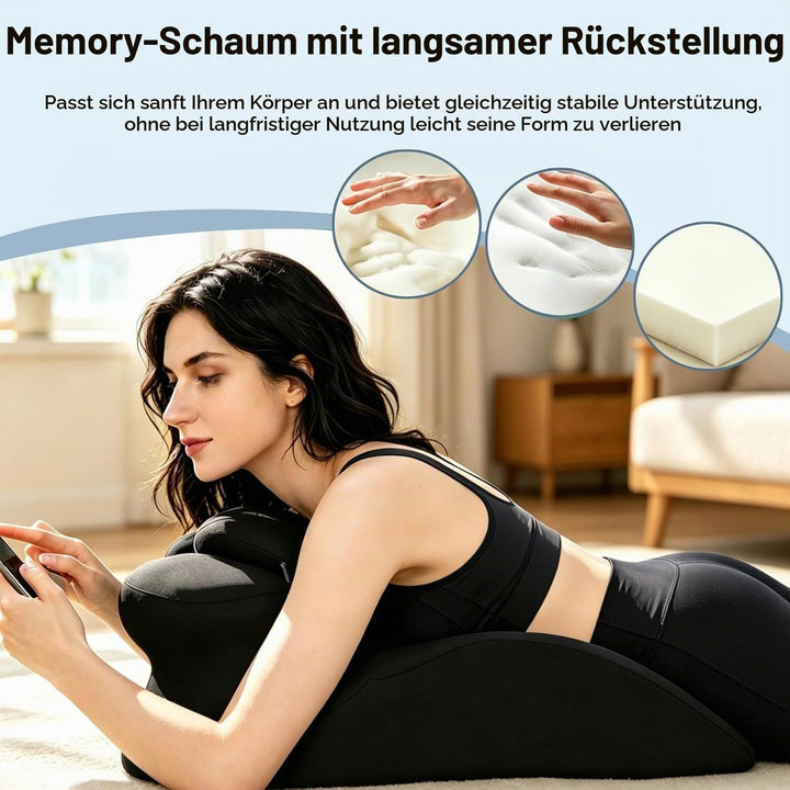 27 ° Paarkissen, Ergonomisches Kissen, Stützkissen für Wirbelsäule und Rücken, Rückenkissen für Mehr