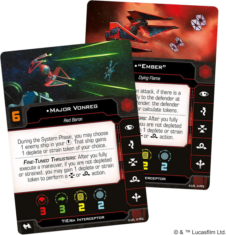 Fantasy Flight Games - Star Wars X-Wing Second Edition: First Order: Major Vonreg&