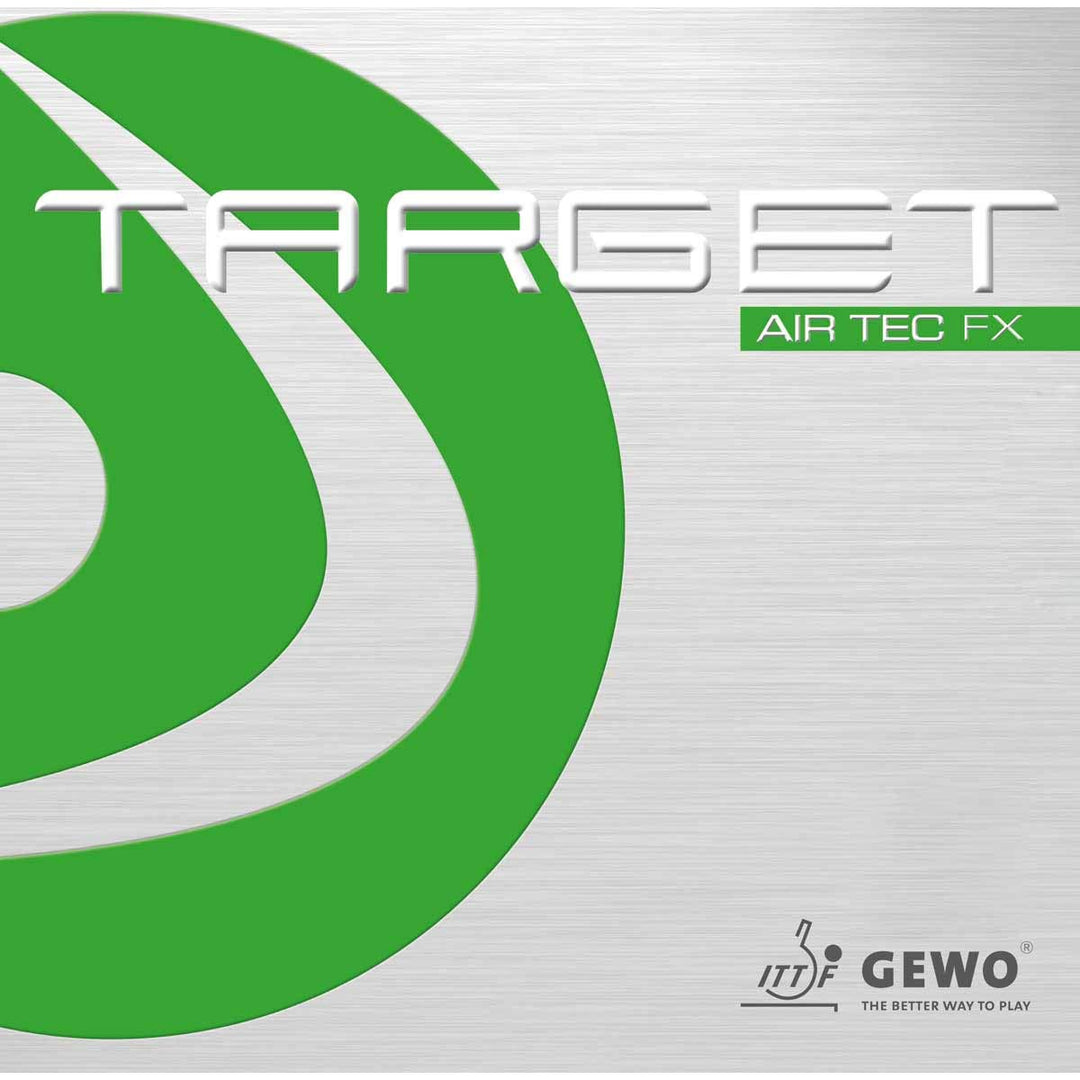 GEWO Target airTEC FX Tischtennis Belag/weich &amp; spinfreudig mit Katapulteffekt/Medium– Schwamm / 1,5