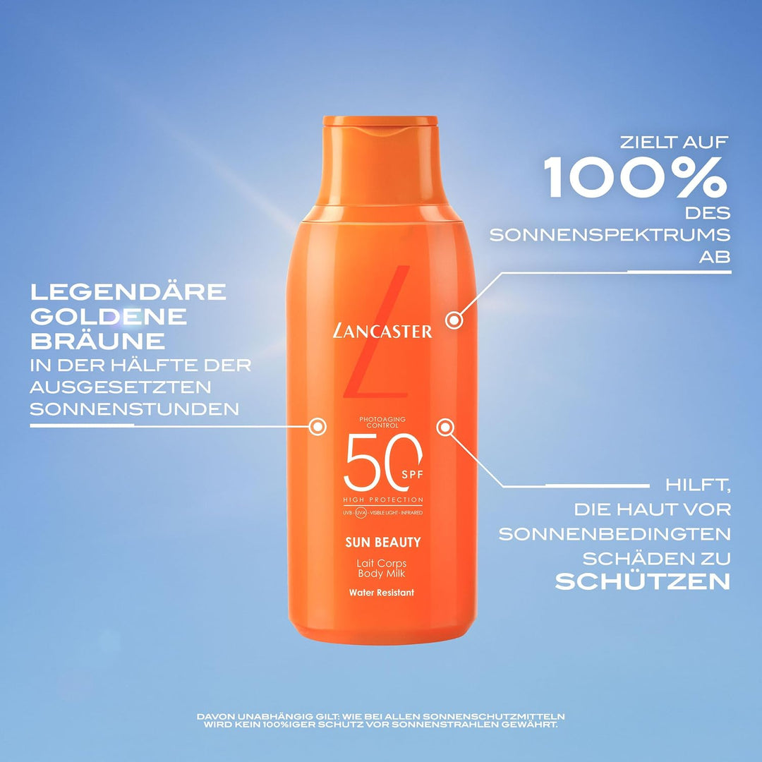 Lancaster SUN BEAUTY – Sonnenmilch SPF50 100 ml (1er Pack), SPF50 100 ml (1er Pack)