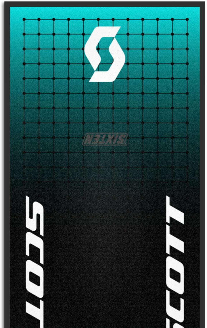 SIXTEN Zwift Heimtrainer-Matte, 65 x 180 cm, vibrations- und geräuschdämpfend, für den Innenbereich,