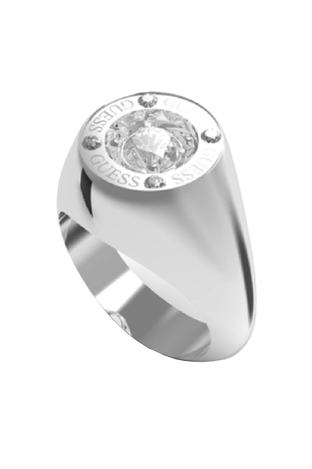 Guess Damen-Damenring Edelstahl Zirkonia 32021240 Bunt 52