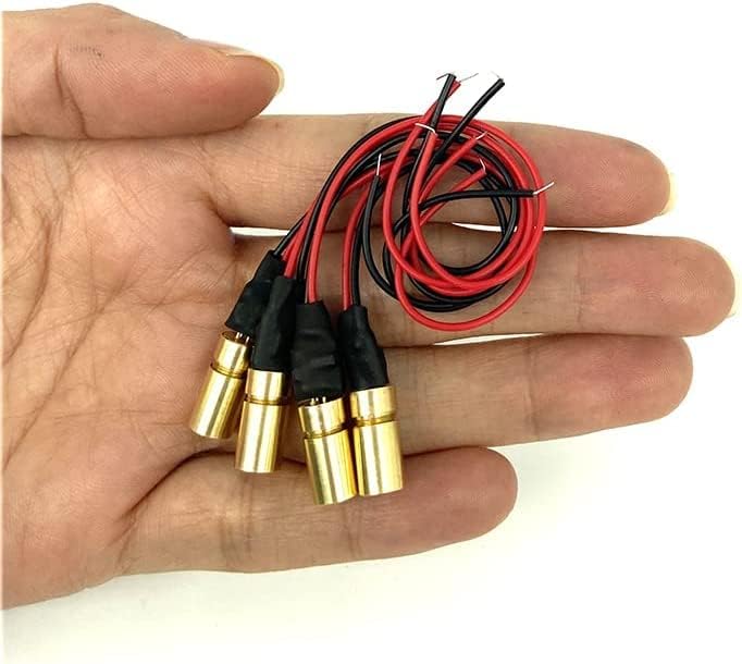 Rotes Lasermodul Gruppenmodul Industrielaser einstellbare Brennweite 6mm Linie-4pack, Linie-4pack