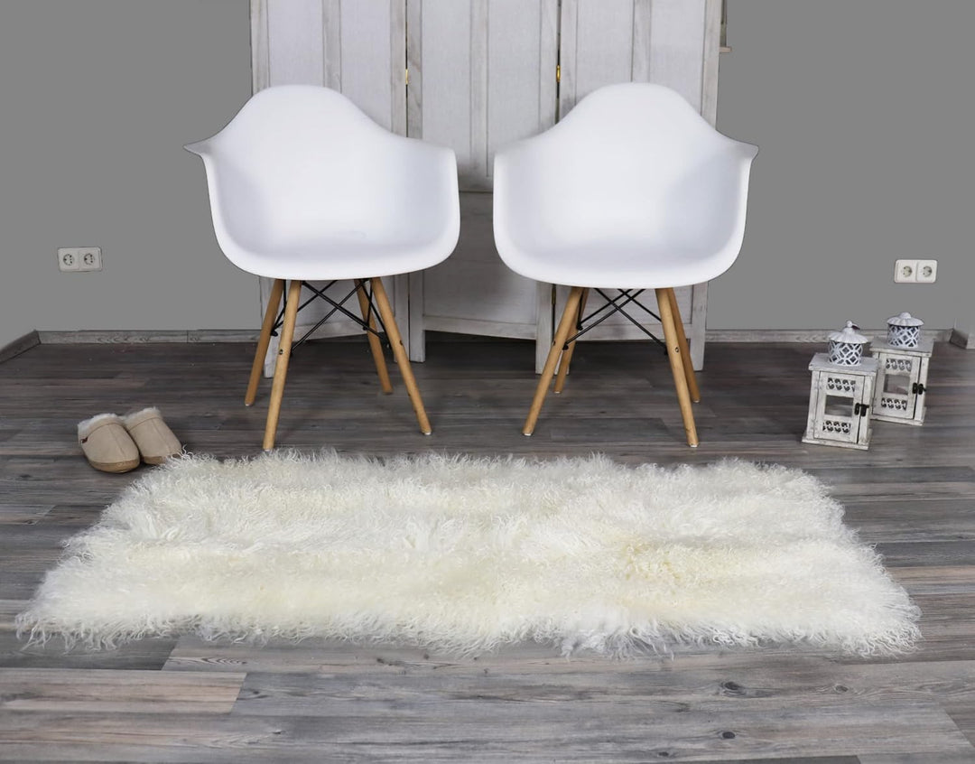Reissner Lammfelle Tibet Lammfell Auflage TP1 60x120cm Farbe naturweiss JAY01 TP1 Jay01 Naturweiss,