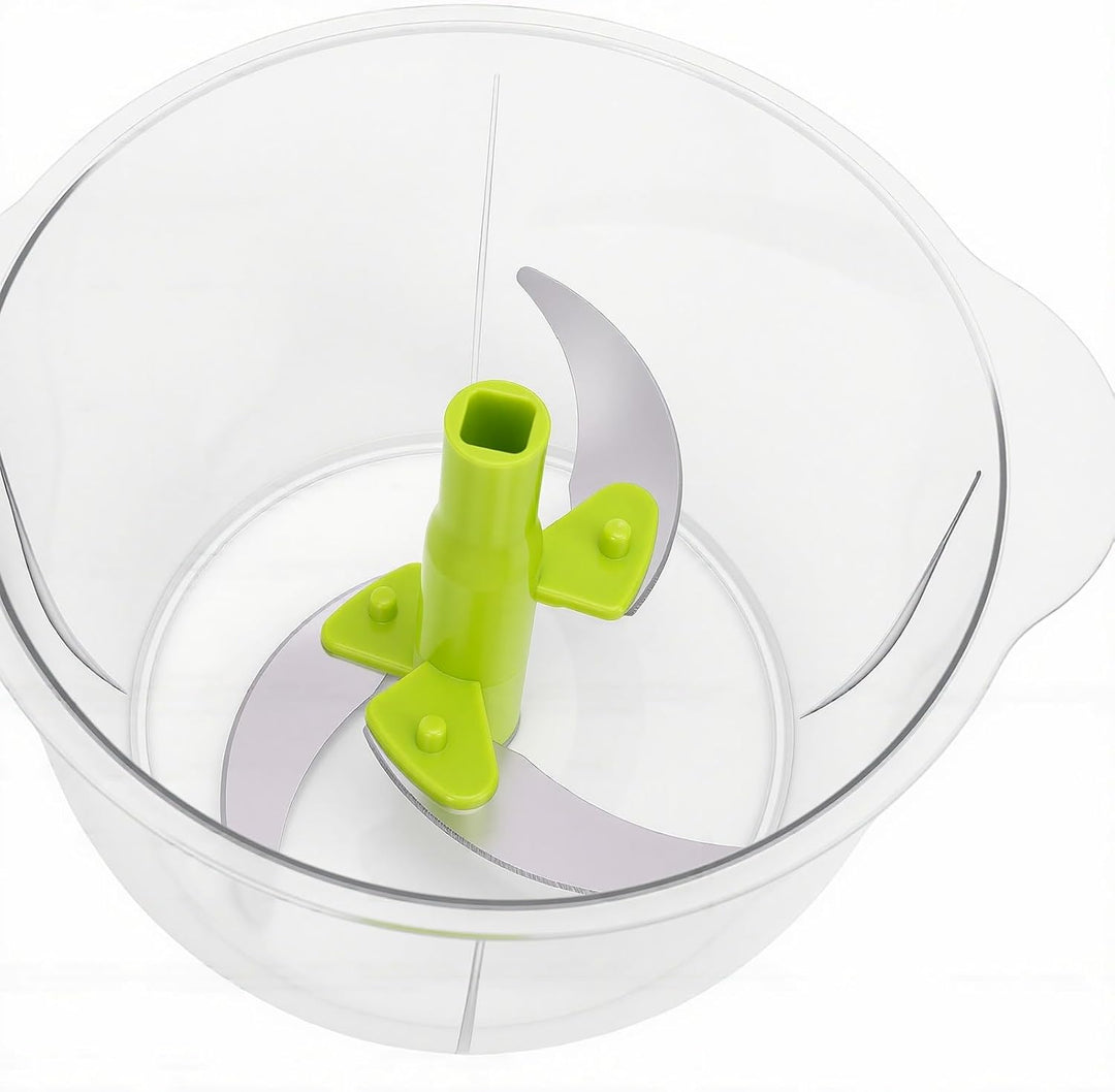 Fockety Manuelle Küchenmaschine, Rostfreier Gebogener Schneider, Ergonomischer Griff für Mühelose Le