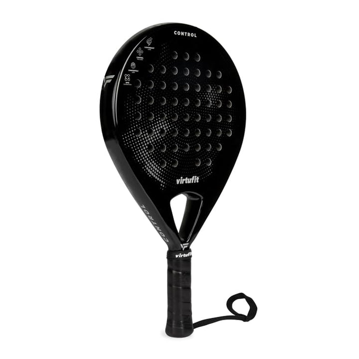 VirtuFit Control Padelschläger - Schwarz - Grau