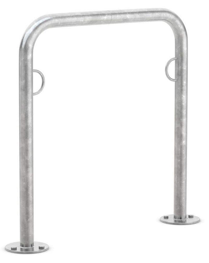 BRB Fahrradanlehnsystem/Anlehnbügel, Breite 750 mm, Höhe 800 mm, verzinkt, Ausf. zum Aufdübeln