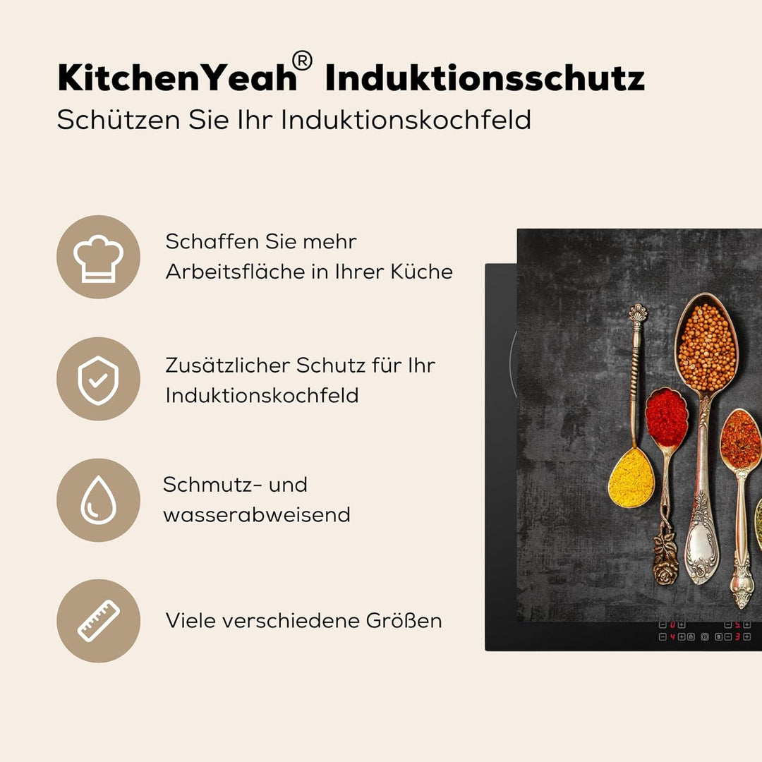 Herdabdeckplatte 90x52 cm Einteilig Ceranfeld Abdeckplatte Küche Deko Ceranfeldabdeckung Herdabdecku