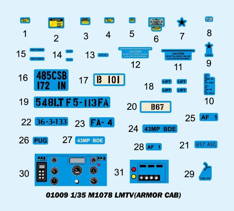 Trumpeter 01009 Modellbausatz M1078 LMTV (Armor CAB)