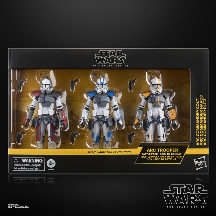 Star Wars The Black Series ARC-Soldaten Battle-Pack | Havoc, Colt, Blitz The Clone Wars Premium Acti