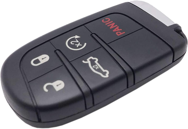 5 Tasten Smart Ersatz Fernbedienung Schlüsselanhänger Hülle Fit für Jeep Grand Cherokee Dodge Challe