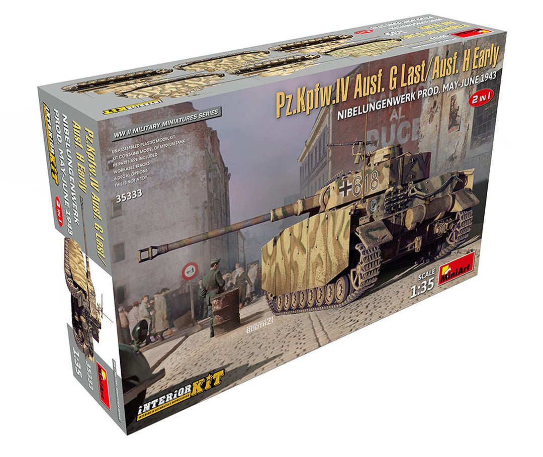 MiniArt : Pz.Kpfw.IV Ausf.G-Last/H-Early Nibelungenwerk Prod (May-June1943) 2in1:35 [6465333]