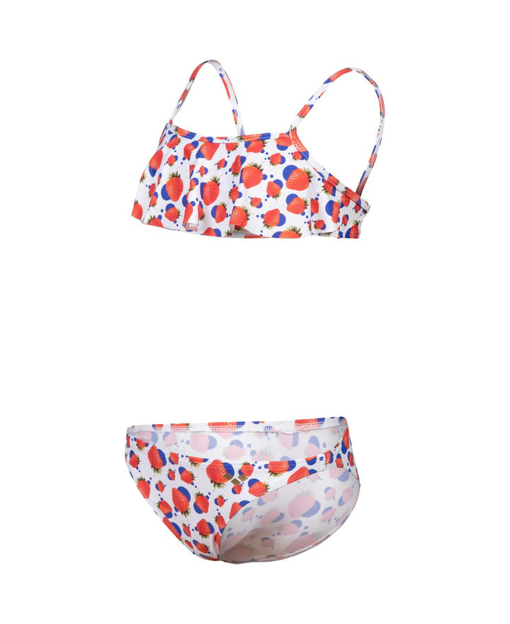 ARENA Mädchen Girls Vintage Bikini Bralette Bikini 128 White Multi, 128 White Multi
