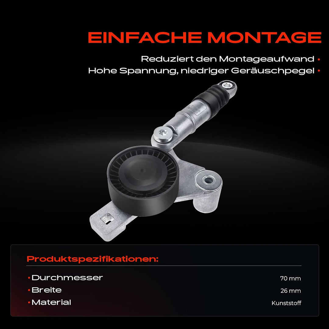 Frankberg Spannrolle Riemenspanner für PT Cruiser PT Sebring JR Stratus JA Voyager IV RG 2.0L 2.4L 1
