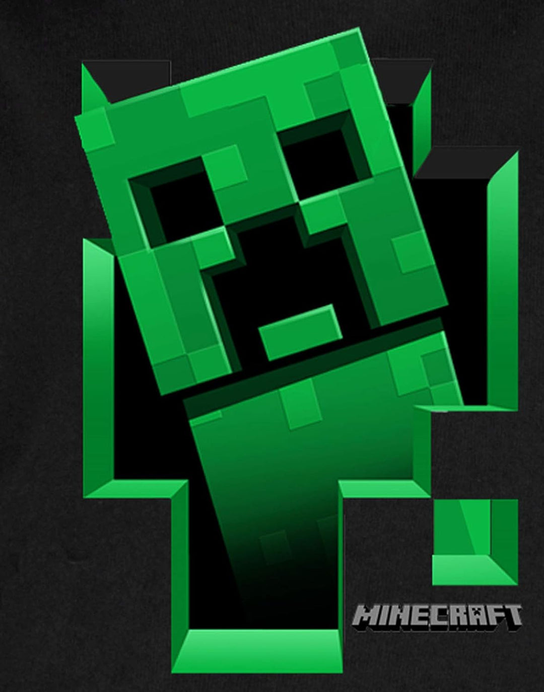 Minecraft Jungen Creeper Hoody Kapazenpullover 9-10 Jahre Schwarz, 9-10 Jahre Schwarz