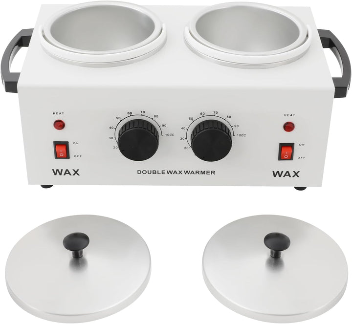 200W Doppeltopf Wachswärmer mit Temperaturregelung, 2x400ml