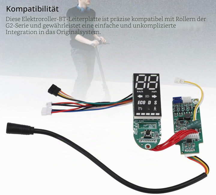 Elektroroller Dashboard für Ninebot Max G2 Series, E-Scooter Armaturenbrett PCB E-Roller Bluetooth D