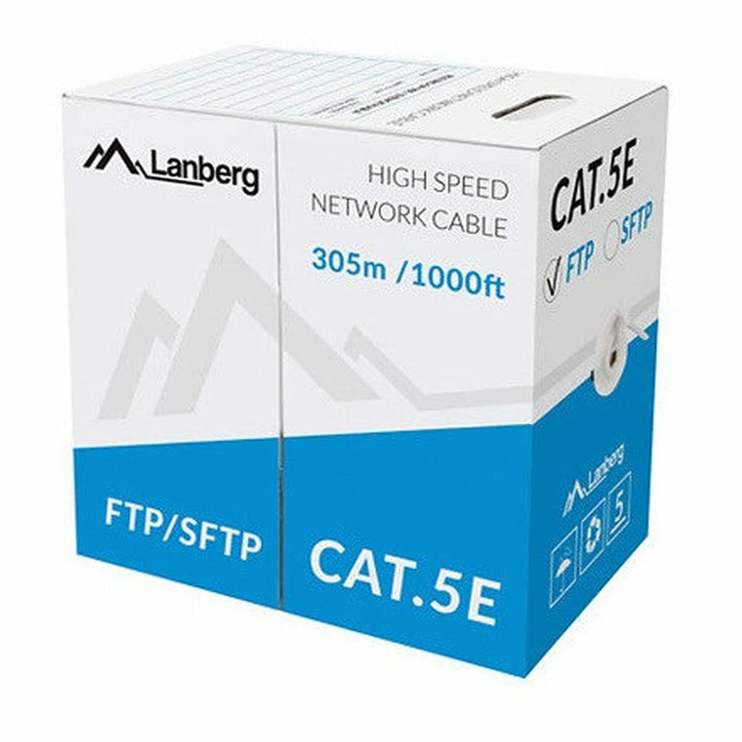 LANBERG Coil Cat.5e SFTP 305M Solid Cu CPR + Fluke hat grau bestanden