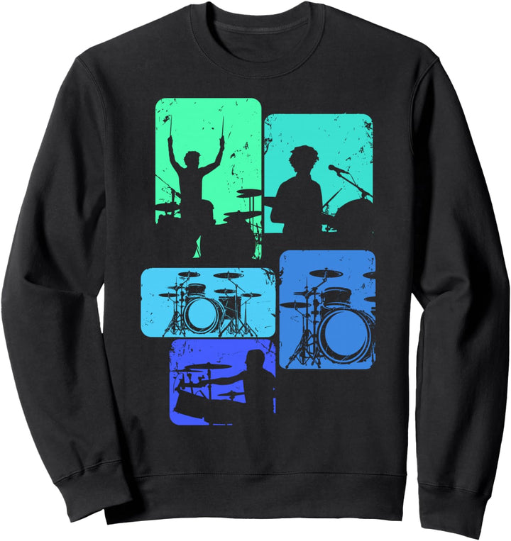 Schlagzeug Schlagzeuger Drummer Jungen Kinder Sweatshirt