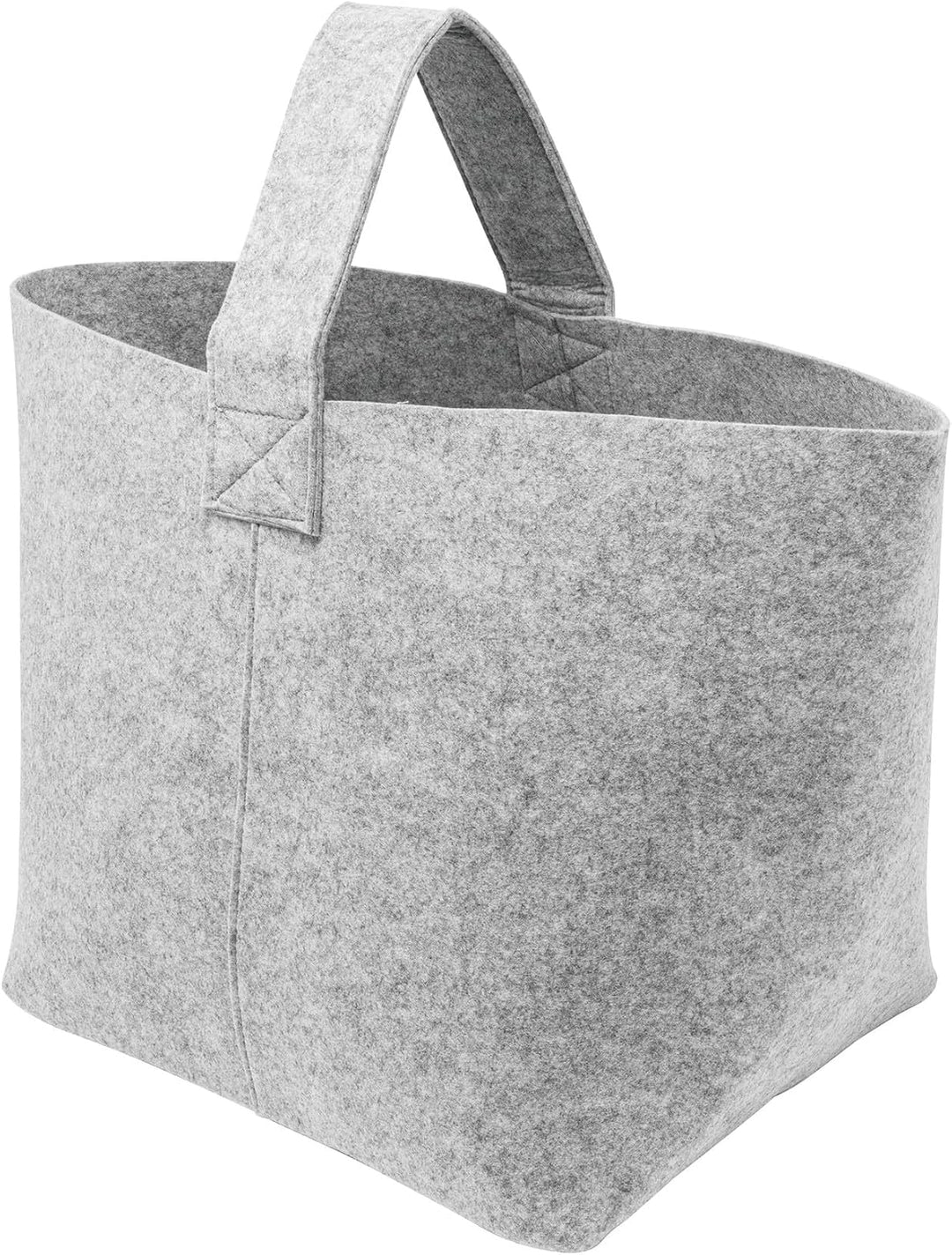 2 STK Kaminholzkorb Filz Grau 15 kg mit Tragegriffen 36 x 40 x 40 cm