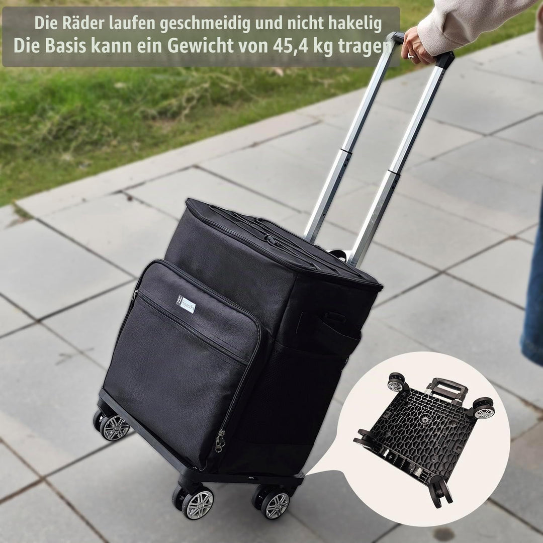 Kühltasche Mit Rollen Kühlbox Gross 40L Isolierbox Kühltasche Bierkasten Faltbar Lunchtasche for Pic