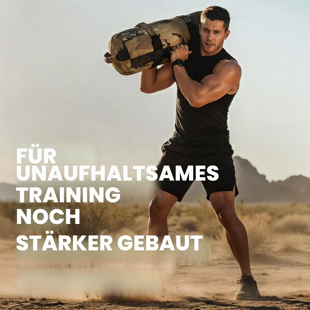 Yes4All Verstellbar Gewichtssack für Fitness mit 7 Griffe - Power bag ideal für Krafttraining, Ungef