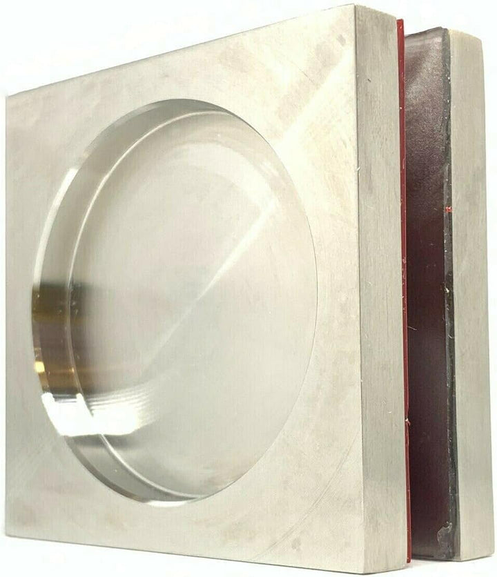 FIP 1 Paar Türgriff für Glastüren mit 3M-Aufklebern inkl. Edelstahl 5 cm x 5 cm x 6 mm MANIGLIETTA Q