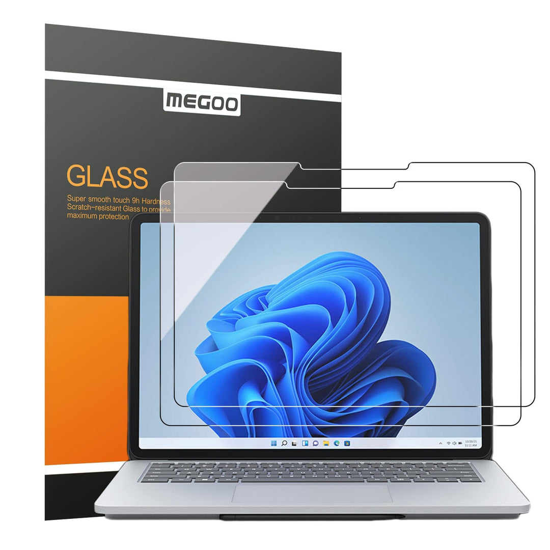 MEGOO [2 Stück] Displayschutzfolie für Microsoft Surface Laptop Studio 2/1(14,4 Zoll), einfache Inst