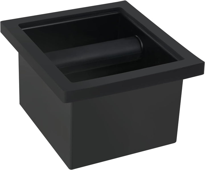 Eingebettet Eckig Abklopfbehälter für Kaffeesatz Edelstahl Kaffee Pucks Behälter Espresso-Klopfbox B