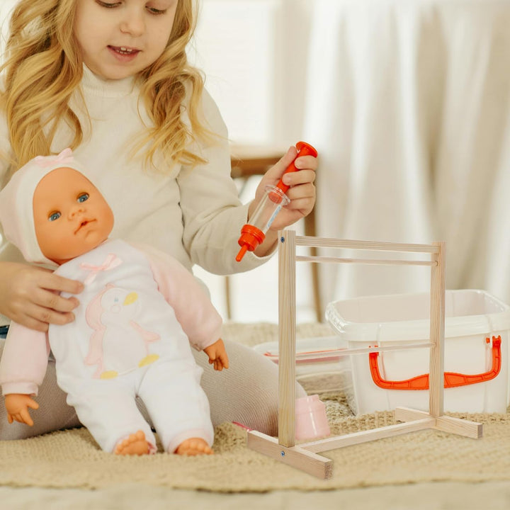 Yardwe Puppenkleiderschrank, Kleiner Kleiderständer für Puppen