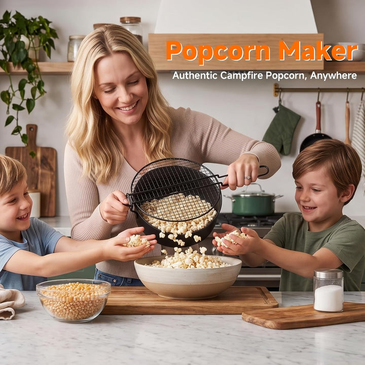 Popcorn lagerfeuer, Popcorn Maker Lagerfeuer, mit 50cm Sicherheitsgriff