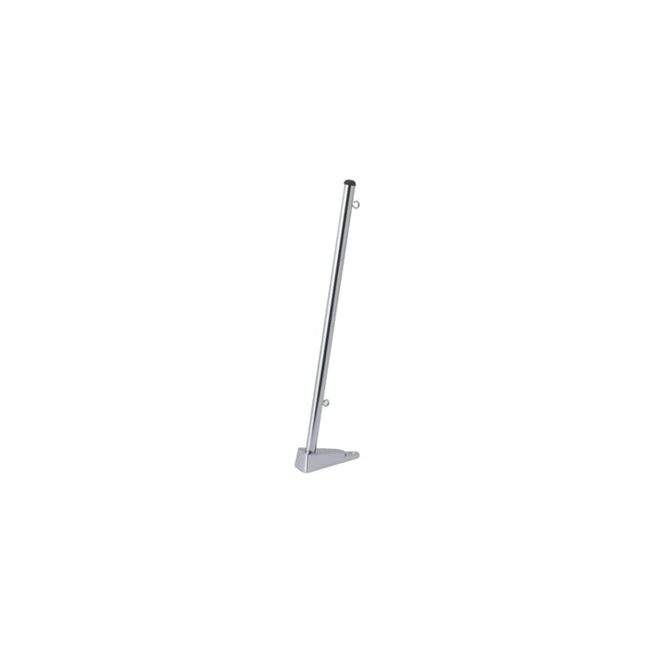 Flaggenstock Messing verchromt mit Relinghalter 50cm