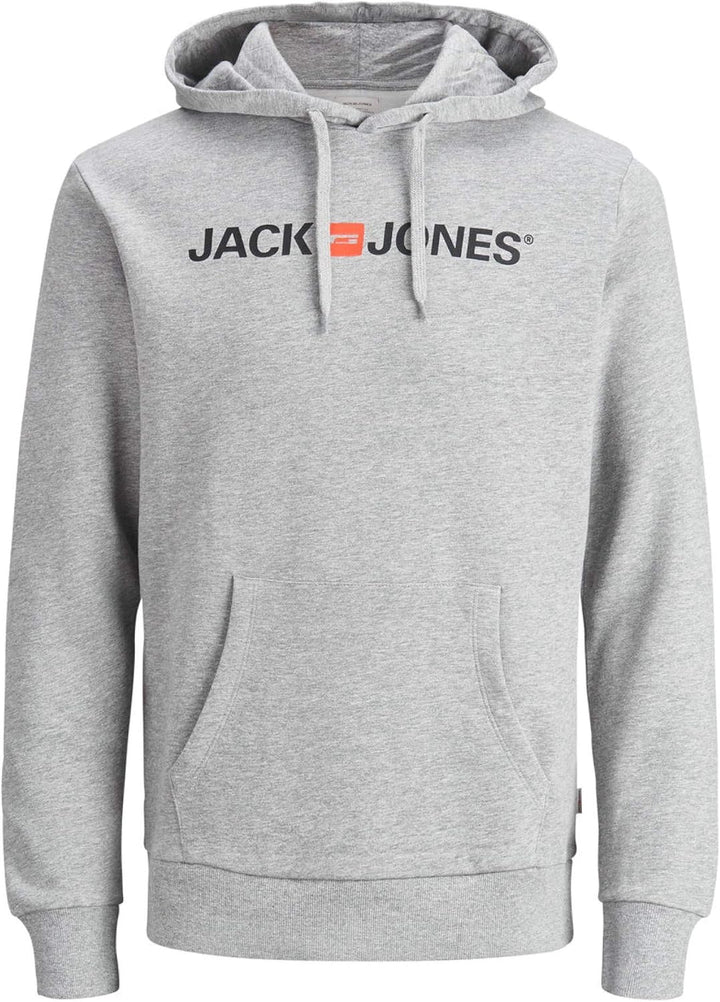 JACK &amp; JONES Male Kapuzenpullover 2er-Pack Logo Kapuzenpullover XXL 2er Pack (Hellgrau Schwarz), XXL