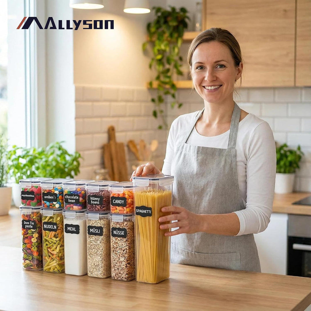 Allyson® 24er-Set Vorratsdosen &amp; Aufbewahrungsbox mit Deckel luftdicht