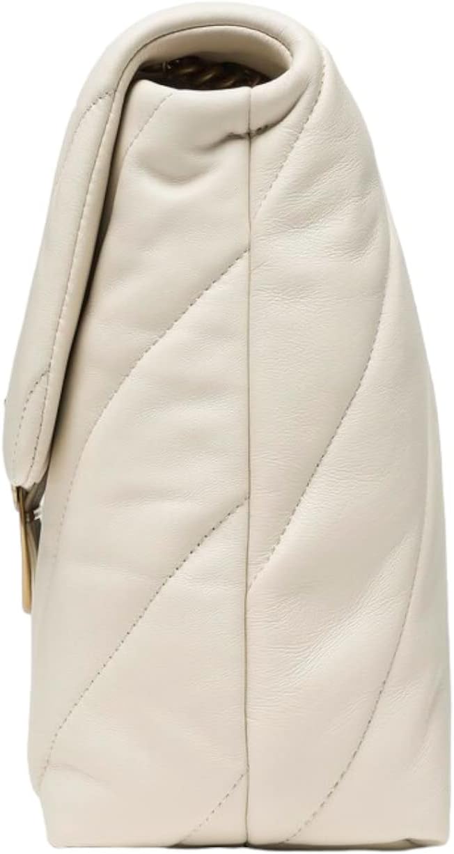 Pinko Damen Love Big Puff Cl Sheep Quaste Tasche Z14q_weiss Seide Antique Gold, Z14q_weiss Seide Ant