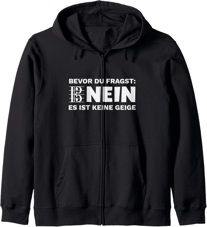 Bratsche Viola Altschlüssel Spruch Musiker Kapuzenjacke