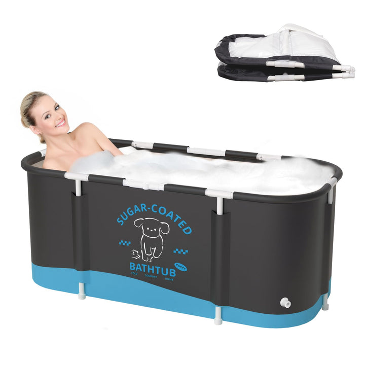 Badewanne Zusammenklappbare Badewanne Ideale Familienbadewanne Gartenpool für Kinder Leicht zu monti