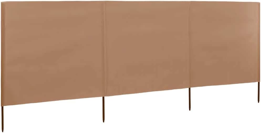 Myheimly Windschutzgewebe,Windschutz Sichtschutz Balkon,Sichtschutzzaun Taupe,400 x 80 cm Taupe 400