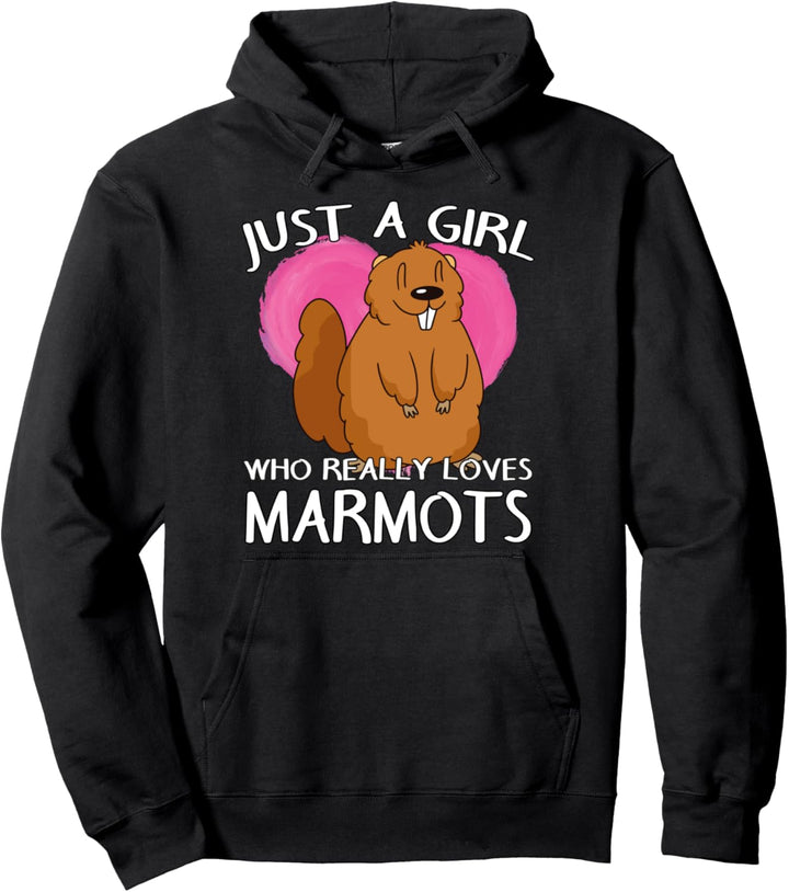 Murmeltier Nager Damen Mädchen liebt Murmeltiere Pullover Hoodie