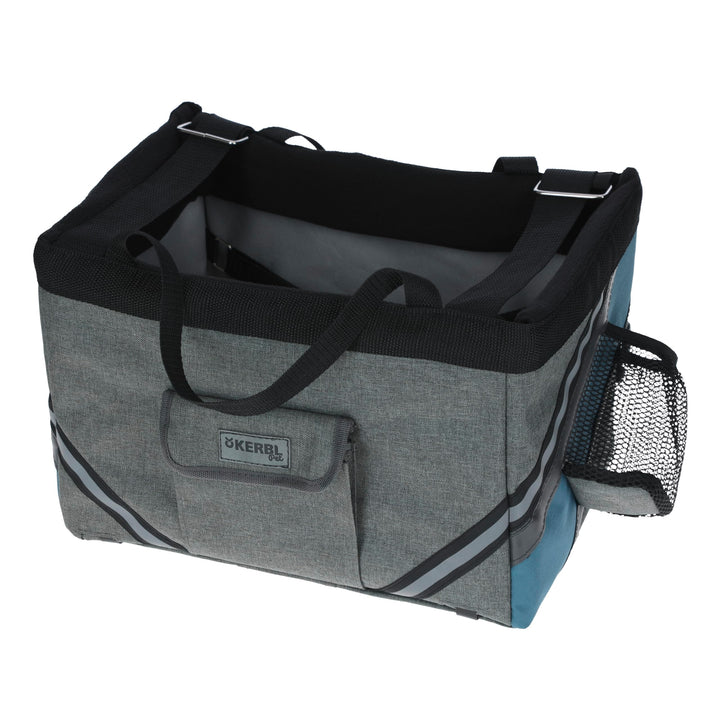 Fahrradtasche Vacation 38x29x25cm, grau/blau