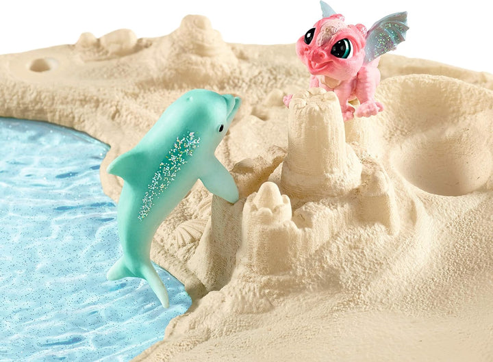 SCHLEICH 42436 bayala Spielset - Dracheninsel mit Schatz, Spielzeug ab 5 Jahren Single, Single