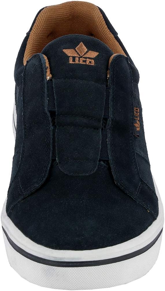 Lico Herren Jimdo Slipper Slip On Sneaker 45 EU Marine Braun, 45 EU Marine Braun