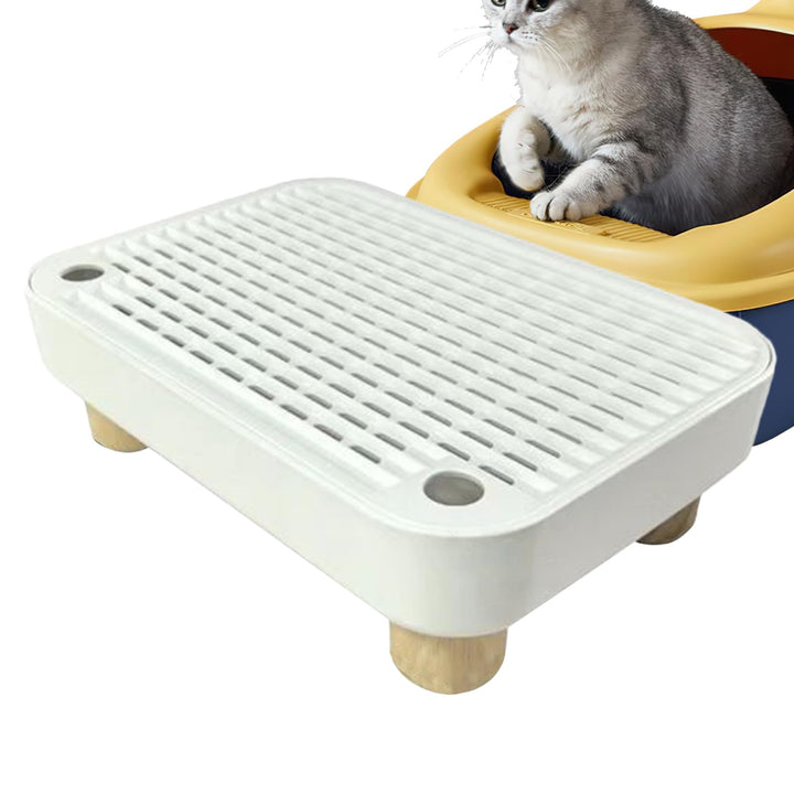 Katzenstreu Box Stufe - Kätzchen Katzenklo Treppe Mit Filterfunktion,Abnehmbare Kätzchen Katzenklo R